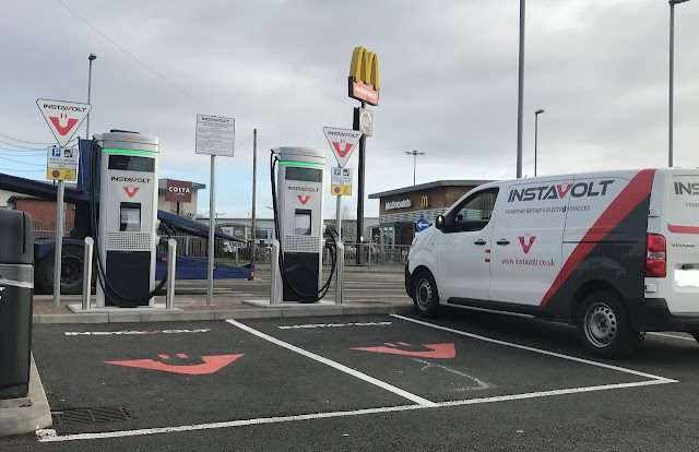 InstaVolt Charging Station in Nottingham United Kingdom of Great Britain and Northern Ireland