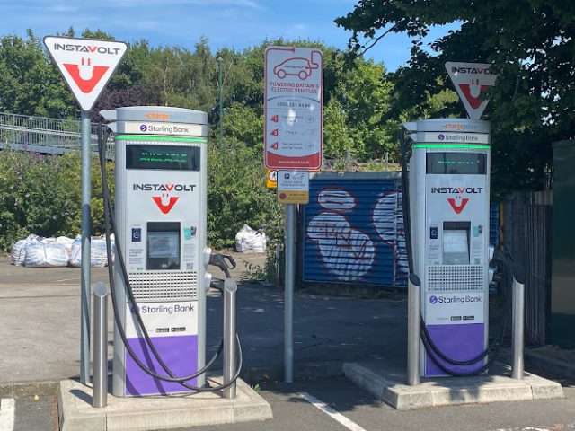 InstaVolt Charging Station in Nottingham United Kingdom of Great Britain and Northern Ireland