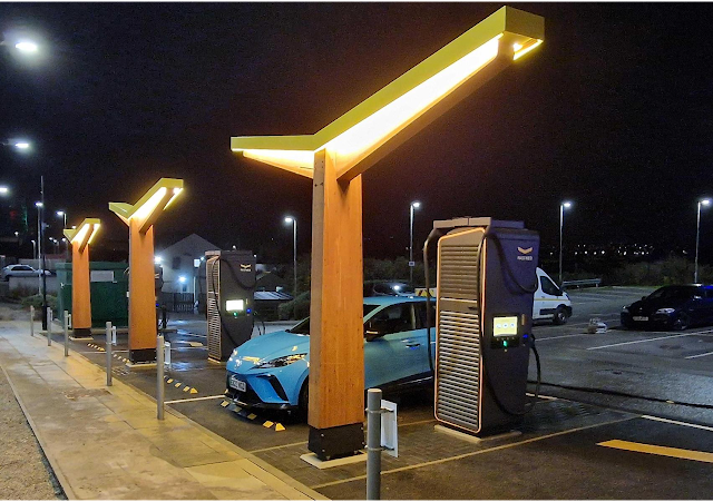 Fastned Charging Station in Camborne United Kingdom of Great Britain and Northern Ireland