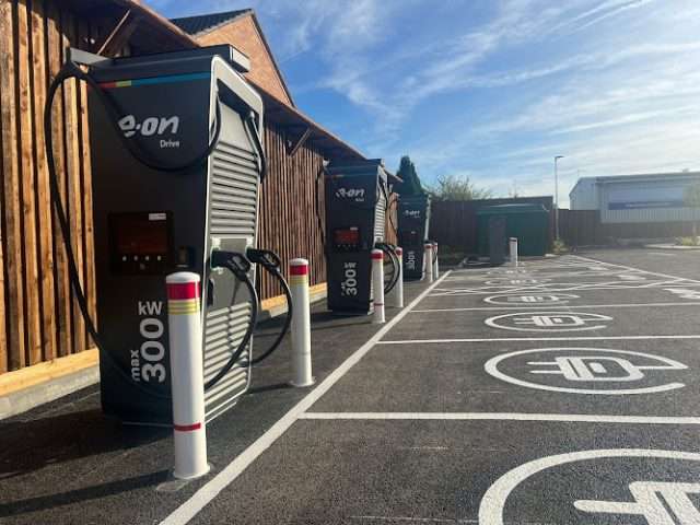 E.ON Drive Charging Station in Nottingham United Kingdom of Great Britain and Northern Ireland