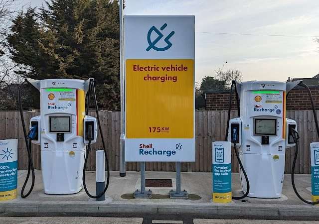 Shell Recharge Charging Station in Windsor United Kingdom of Great Britain and Northern Ireland
