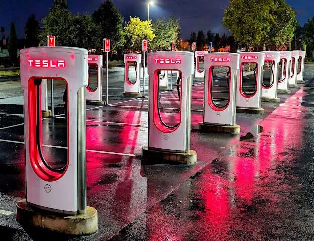 Tesla Supercharger in Petaluma California
