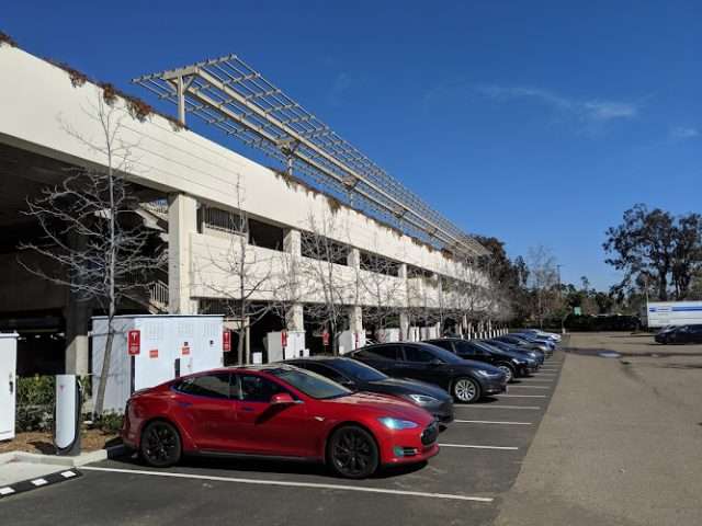 Tesla Supercharger in San Diego California