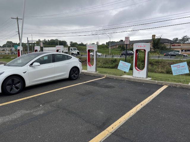 Tesla Supercharger in Bristol Pennsylvania