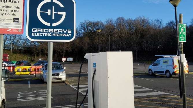 GRIDSERVE Charging Station EV Charging Station at Under-Lyme
