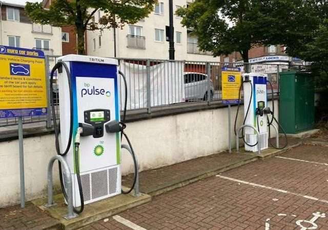 bp pulse Charging Station in London United Kingdom of Great Britain and Northern Ireland