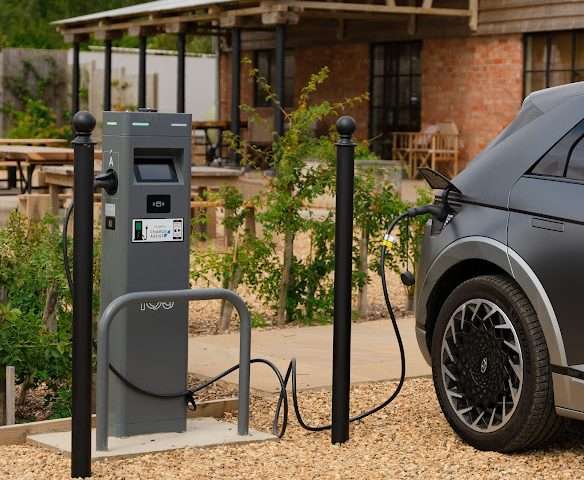 Electric Vehicle Charging Station in Oakham United Kingdom of Great Britain and Northern Ireland