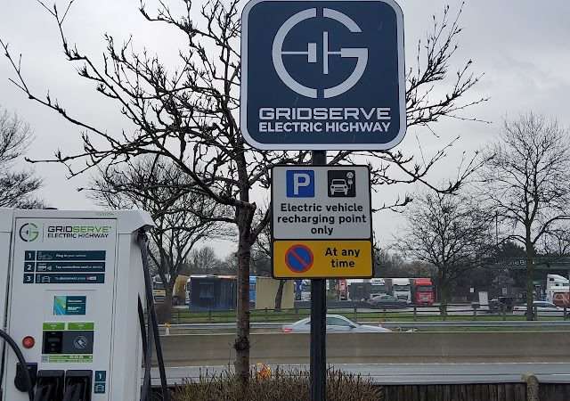 GRIDSERVE Charging Station in Newport Pagnell United Kingdom of Great Britain and Northern Ireland
