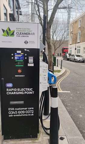 ESB Energy Charging Station in London United Kingdom of Great Britain and Northern Ireland