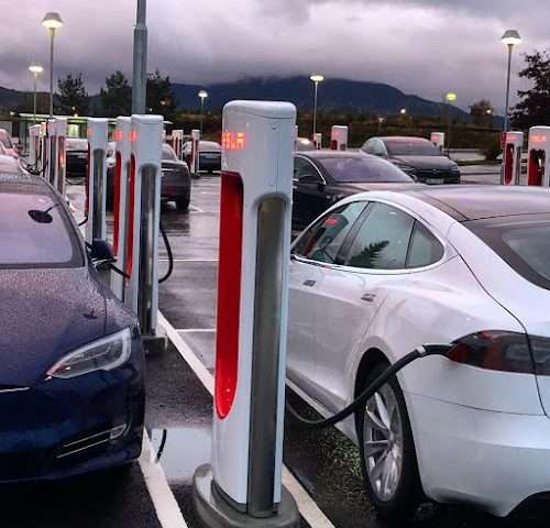 Tesla Supercharger in Eidsvoll Verk Norway 2074