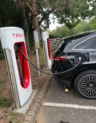 Tesla Supercharger in Liphook United Kingdom of Great Britain and Northern Ireland