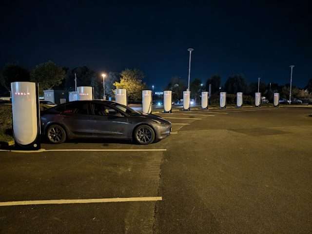 Tesla Supercharger in Rugby United Kingdom of Great Britain and Northern Ireland