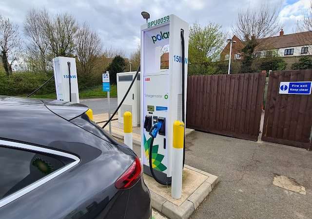 bp pulse Charging Station in Brackley United Kingdom of Great Britain and Northern Ireland