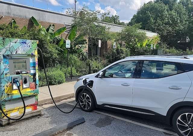 Takoma Park Municipal Electric Vehicle Charging Station in Takoma Park Maryland