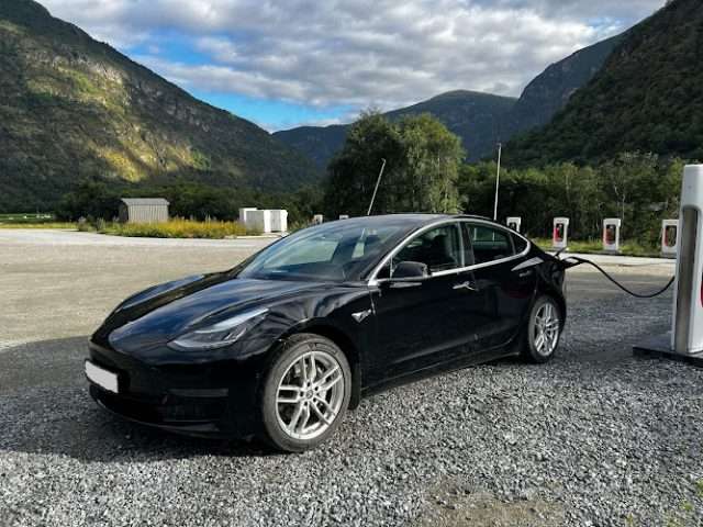Tesla Supercharger in Lærdal Norway 6887