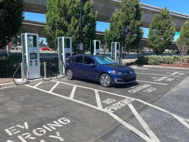 Electrify America Charging Station in Pleasanton California