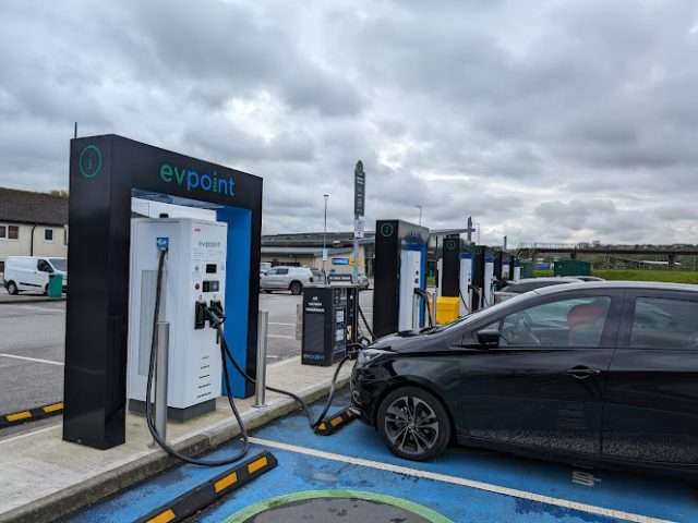 EV Point Charging Station in Bolton United Kingdom of Great Britain and Northern Ireland