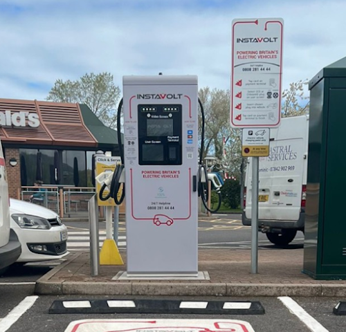 InstaVolt Charging Station in Minehead United Kingdom of Great Britain and Northern Ireland