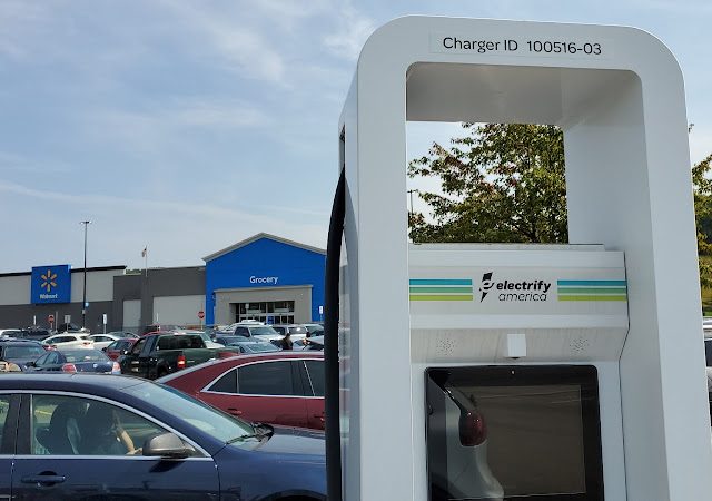 Electrify America Charging Station in Mansfield Ohio