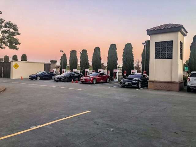 Tesla Supercharger in San Mateo California