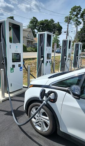 Electrify America Charging Station in Dorchester Massachusetts