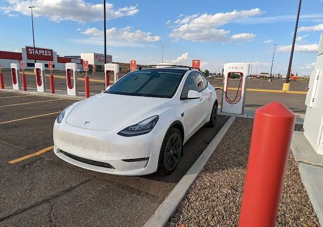 Tesla Supercharger in Swift Current Saskatchewan Canada