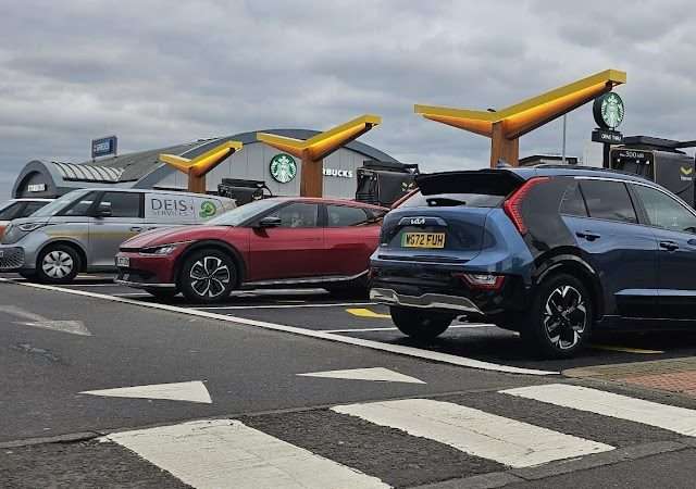 Fastned Charging Station in Glasgow United Kingdom of Great Britain and Northern Ireland