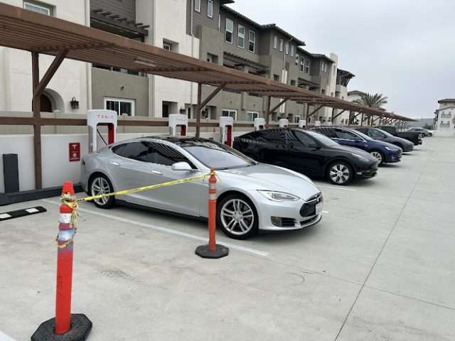 Tesla Supercharger in San Diego California