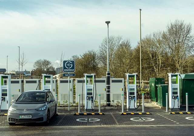 GRIDSERVE Charging Station in Salisbury United Kingdom of Great Britain and Northern Ireland