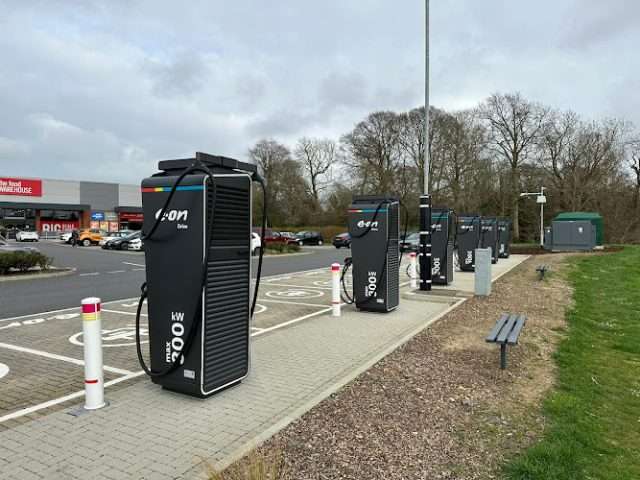 E.ON Drive Charging Station in Gosport United Kingdom of Great Britain and Northern Ireland