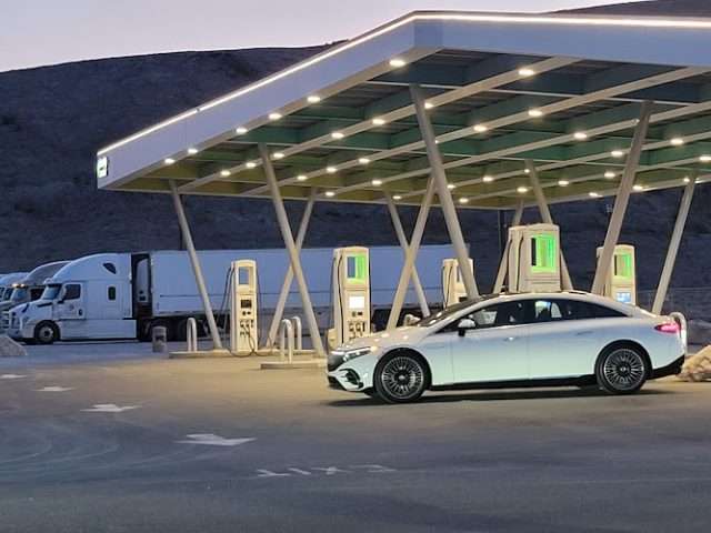 Electrify America Charging Station in Baker California