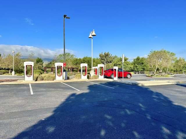 Tesla Supercharger in San Luis Obispo California