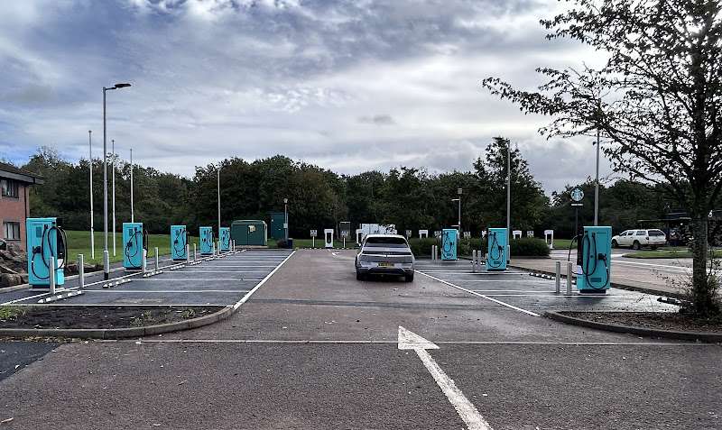 Applegreen Electric Charging Station EV Charging Station at South M40
