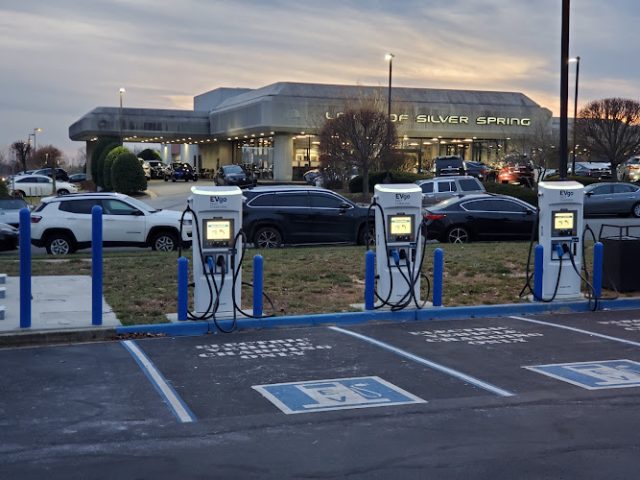 EVgo Charging Station in Silver Spring Maryland