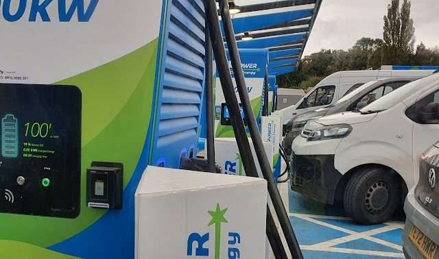 MFG Charging Station in Haverhill United Kingdom of Great Britain and Northern Ireland