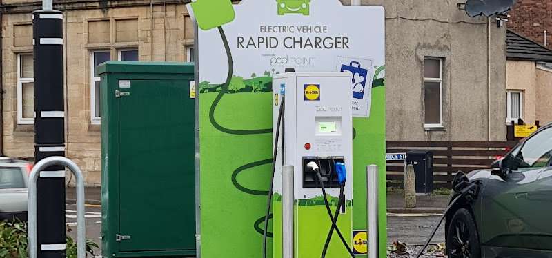 Pod Point Charging Station EV Charging Station at 1 Arnot St