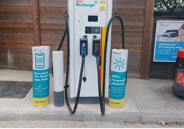 Shell Recharge Charging Station in Ashtead United Kingdom of Great Britain and Northern Ireland