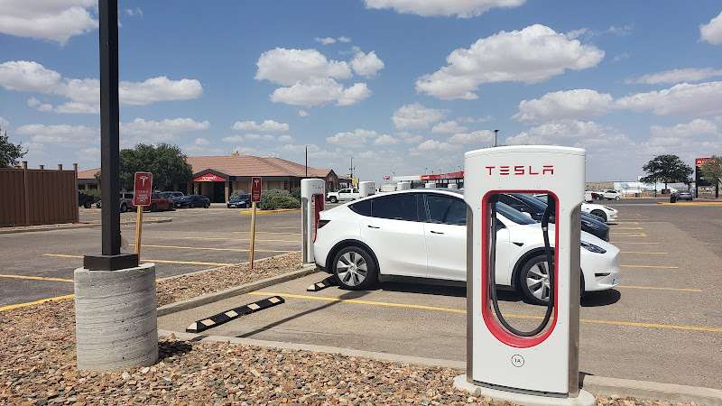 Tesla Supercharger EV Charging Station at 100 East Pinehurst Street