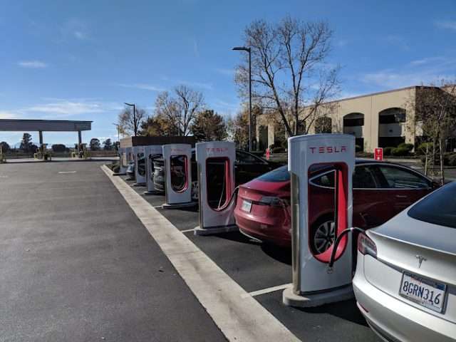 Tesla Supercharger in Napa California