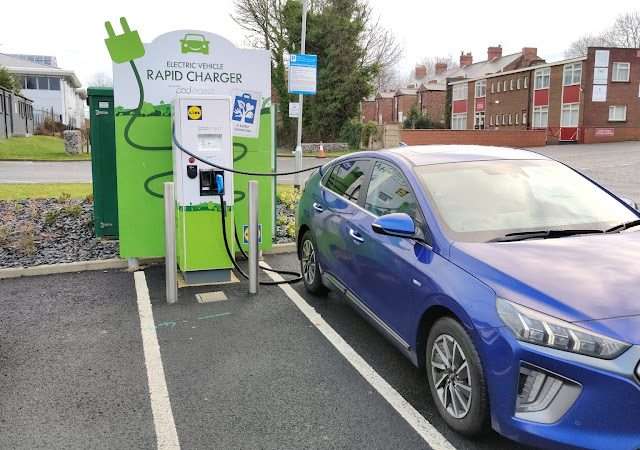 Lidl Charging Station in Newcastle upon Tyne United Kingdom of Great Britain and Northern Ireland