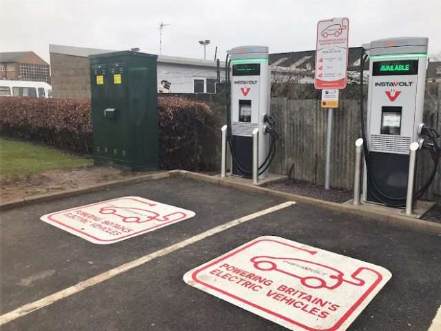 InstaVolt Charging Station in Wigston United Kingdom of Great Britain and Northern Ireland