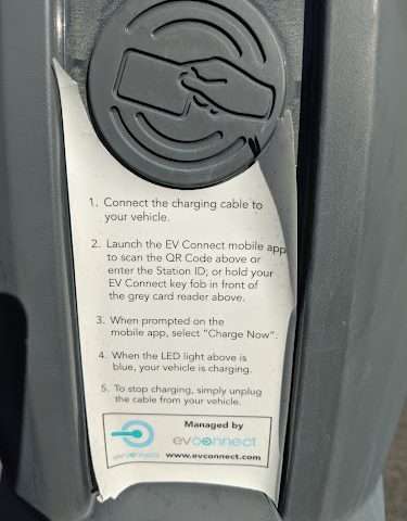 EV Connect Charging Station in Chicopee Massachusetts