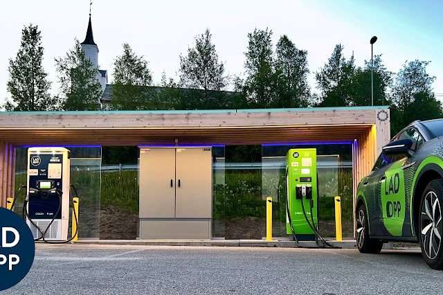 LAD OPP Charging Station in Foldereid Norway 7985