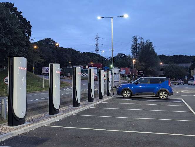 Tesla Supercharger EV Charging Station at Illey Ln