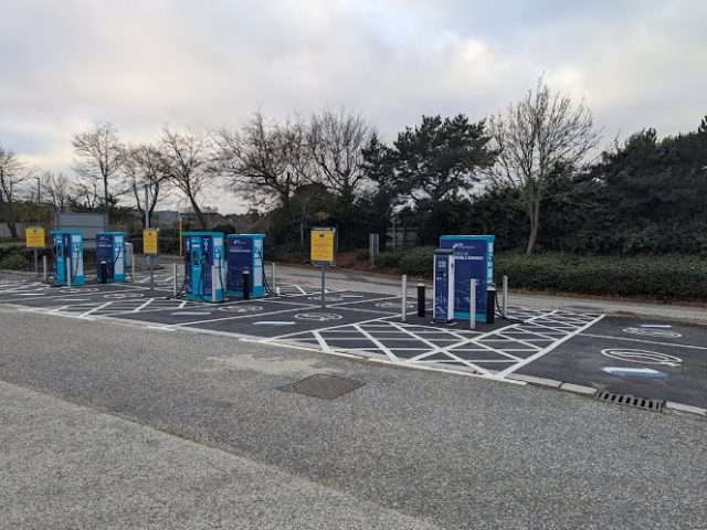 SSE Charging Station in Poole United Kingdom of Great Britain and Northern Ireland