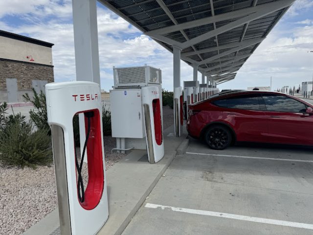Tesla Supercharger in Quartzsite Arizona