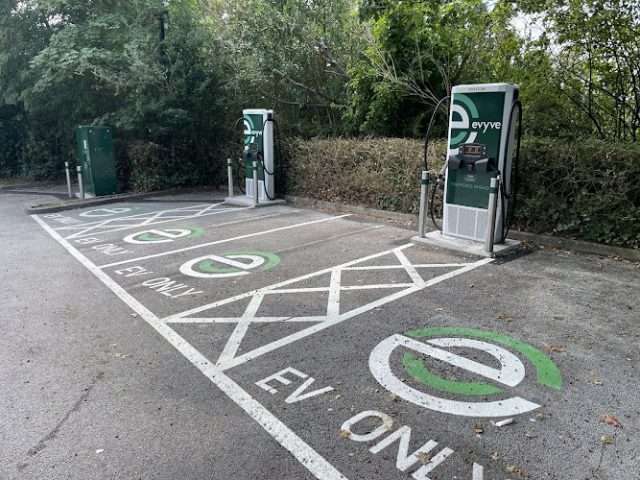 evyve Charging Station in Staffordshire United Kingdom of Great Britain and Northern Ireland