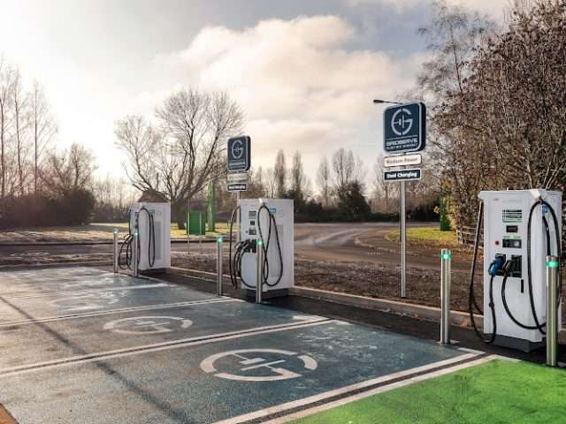 GRIDSERVE Charging Station in Milton Keynes United Kingdom of Great Britain and Northern Ireland
