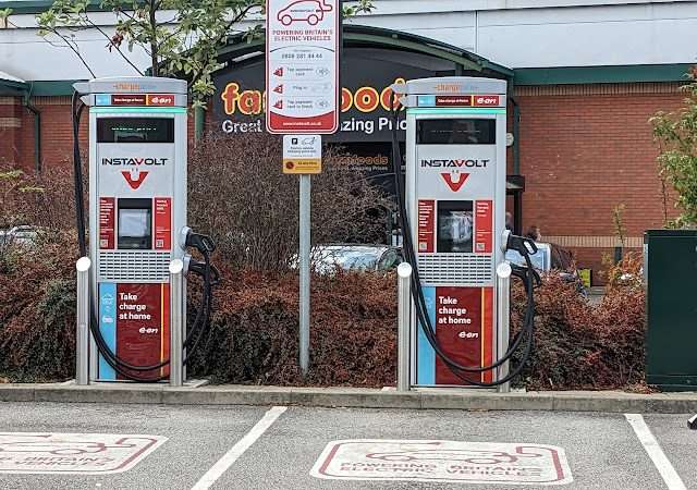 InstaVolt Charging Station in Nottingham United Kingdom of Great Britain and Northern Ireland