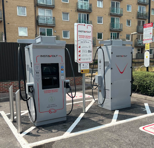InstaVolt Charging Station in Feltham United Kingdom of Great Britain and Northern Ireland
